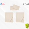 Pack de draps 100% coton - 2 places