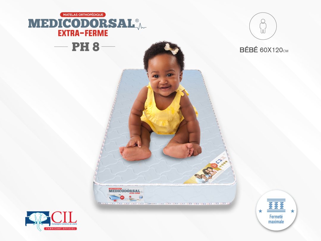 Matelas bebe Medicodorsal PH8 60x120 – CIL