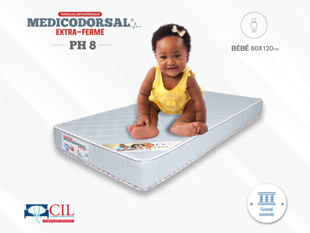 Matelas bebe Medicodorsal PH8 60x120 – CIL