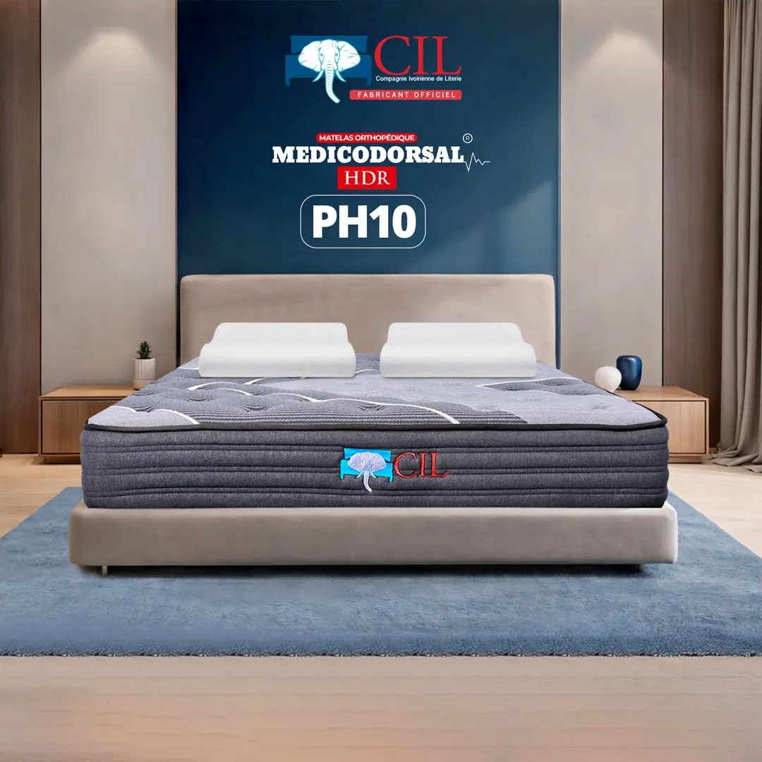 Matelas orthopédique Medicodorsal PH10 HDR 2 places 140x190 cm - CIL Côte d'Ivoire