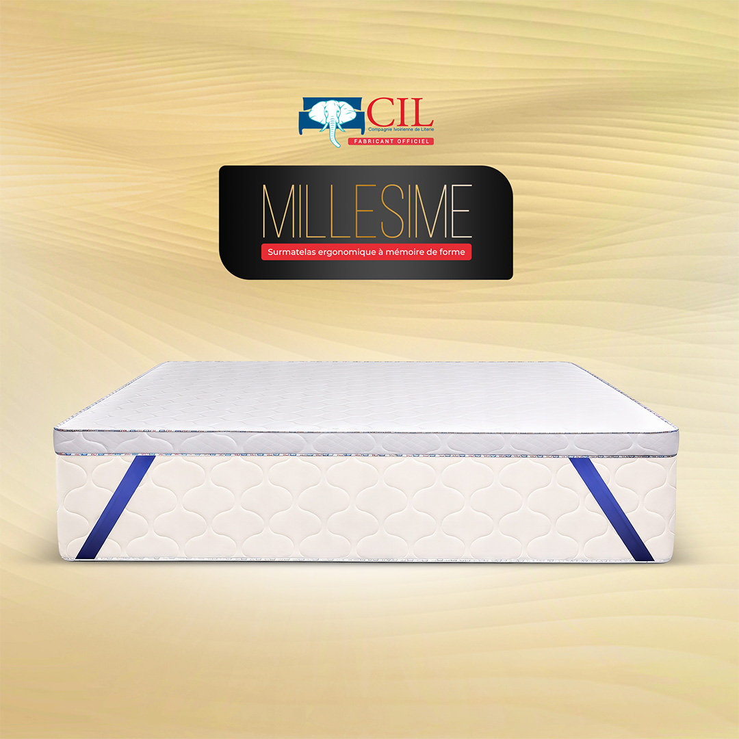 Surmatelas Millésime 3 places 180x190 – CIL