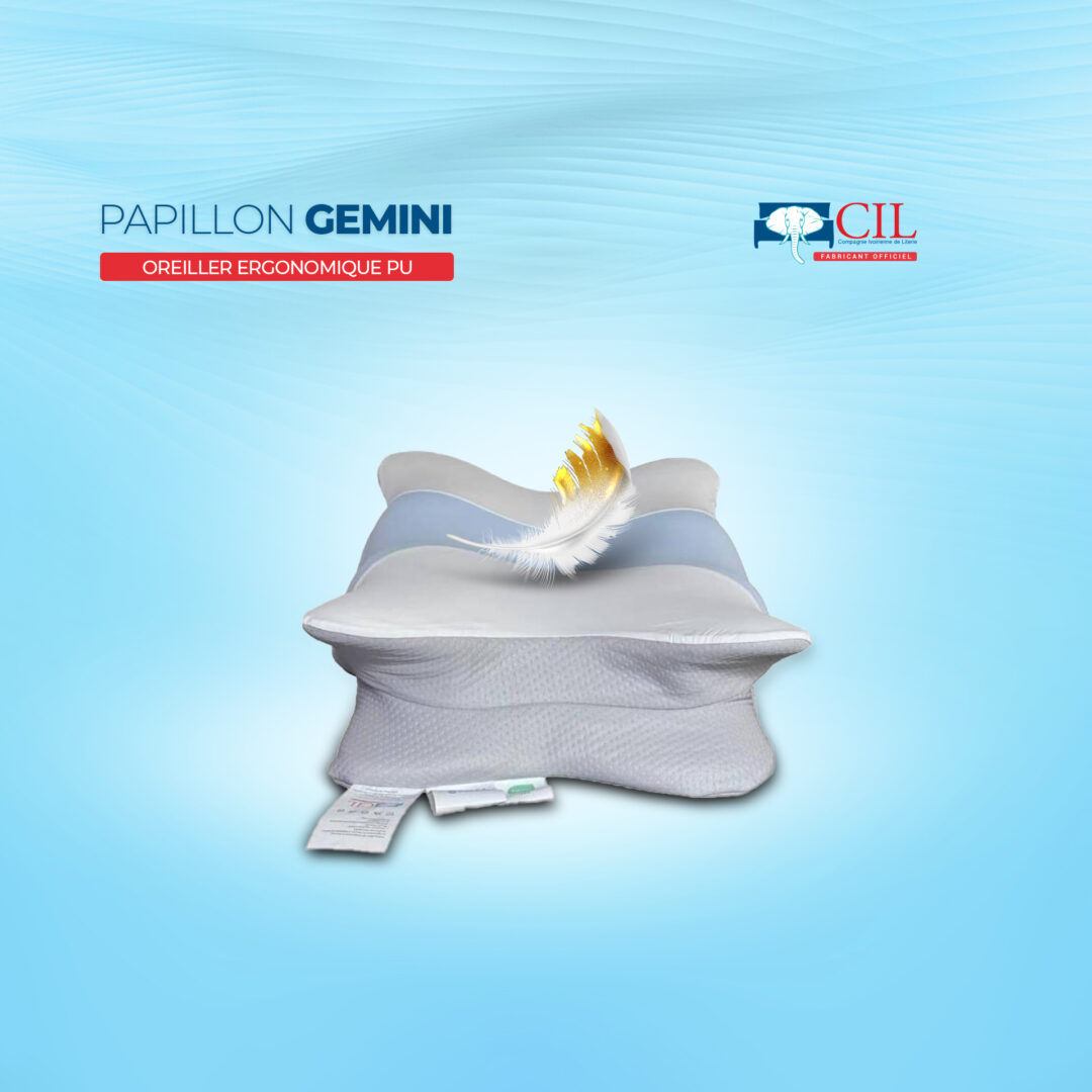 Oreiller PAPILLON GEMINI vue profil – CIL